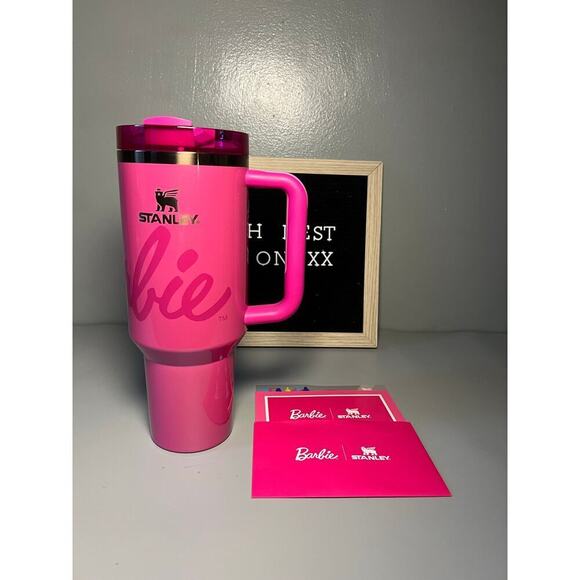 Stanley x Barbie Rockers Barbie 40oz Quencher Limited Edition Collab - Picture 3 of 7